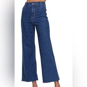Zenana High Waist Wide Leg Straight Denim Pants